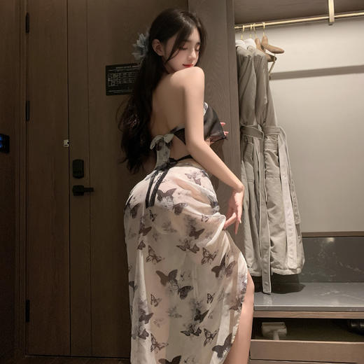 新中式水墨蝶印肚兜套装6712 商品图2