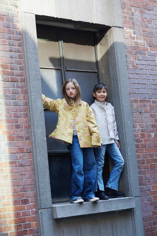 盛唐牡丹|儿童系列|Kids 缠枝宝相花双面穿外套 商品图7