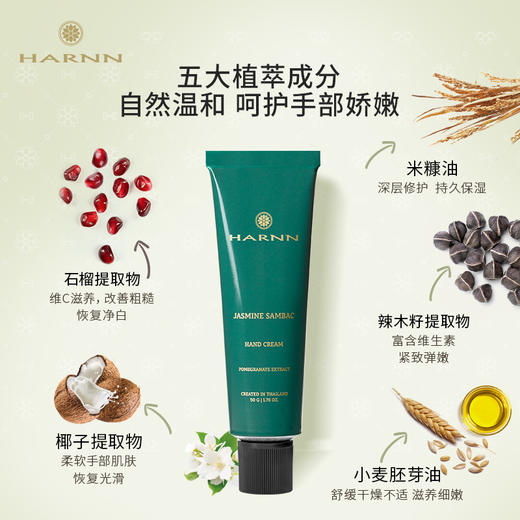 品牌直发 HARNN 精油护手霜50g 茉莉花/玫瑰天竺葵/白茶山茶花/ 杜松子雪松/红茶鼠尾草/杏仁百里 商品图8