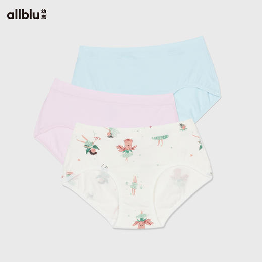 幼岚「Buka裤 三角款」儿童棉氨内裤新款不卡PP三角内裤3件装 商品图2