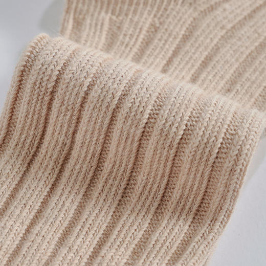粗线中筒袜 | 浅棕色男女均码 天然彩棉有机棉纱织造 吸汗 秋冬 小亘【贴身衣物一经售出非质量问题不退不换】 商品图3