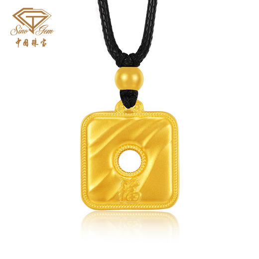「大足石刻」黄金足金珐琅卧佛吊坠挂坠【Y】 商品图3
