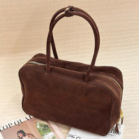 【顺丰包邮】03435 洛诗琳秋冬美拉德中号牛反绒保龄球手提包00382