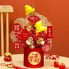 【新年福桶摆件】春节发财果布置 仿真花过年福桶 插花年宵花 抱抱桶客厅装饰摆件 商品缩略图4