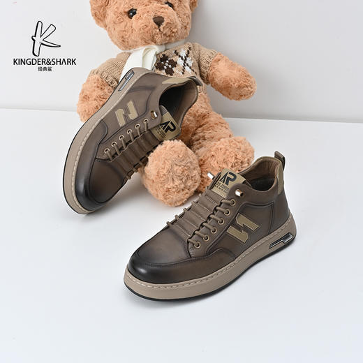 KDS经典鲨女鞋2024年冬季新款加绒保暖男士平底休闲鞋KW266-D55091 商品图3