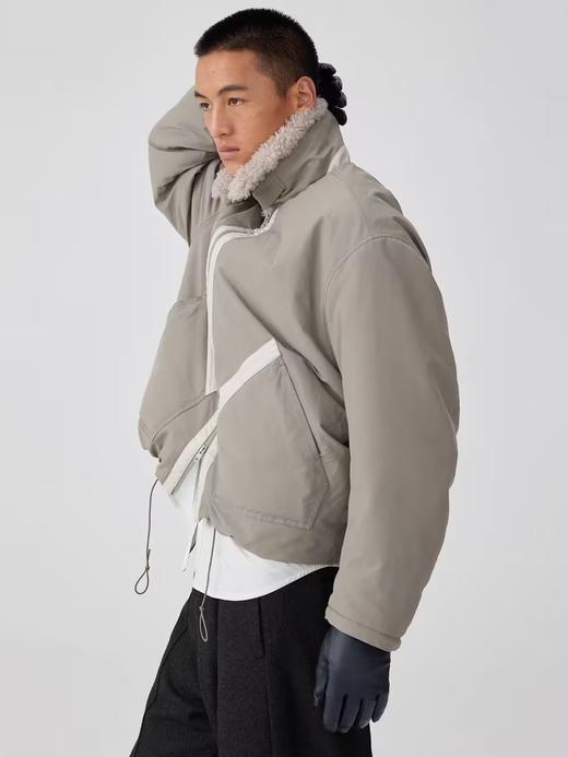 Simple Project/Y24245/毛领拼接马歇尔夹克外套 商品图0