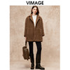 VIMAGE纬漫纪休闲直筒保暖宽松羊毛羊绒毛呢大衣冬新款V2214808 商品缩略图0