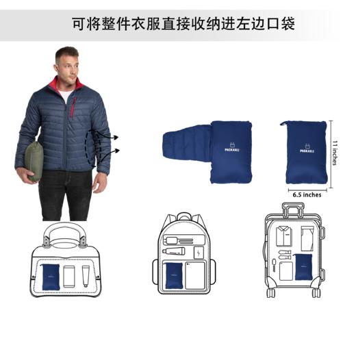 【秒杀！169秒杀！可收纳！】33000ft超轻棉服男女款冬季户外运动防水防寒保暖轻薄可收纳大码外套 商品图7