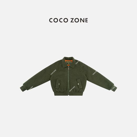 COCO ZONE 秋冬时尚翻领拉链外套高级感百搭上衣CC1C2215 商品图0