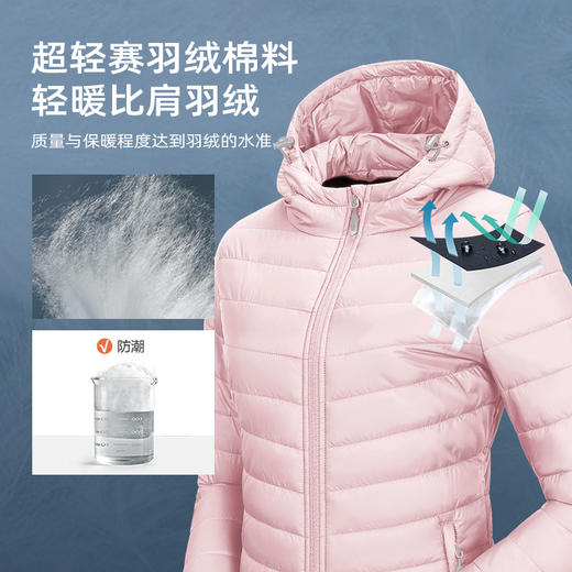 【秒杀！169秒杀！可收纳！】33000ft超轻棉服男女款冬季户外运动防水防寒保暖轻薄可收纳大码外套 商品图8