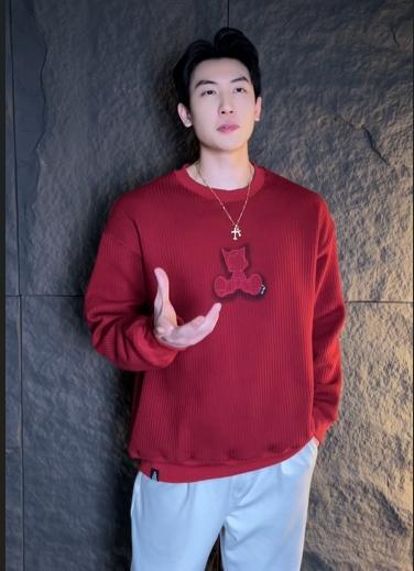 WY652WY652新款时尚个性美式纯色卡通刺绣圆领长袖卫衣情侣百搭宽松 商品图0