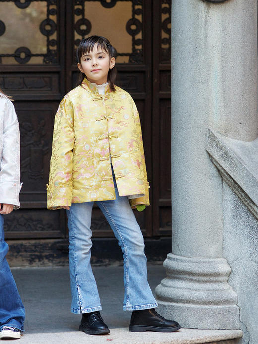 盛唐牡丹|儿童系列|Kids 五福临门双面穿外套 商品图0