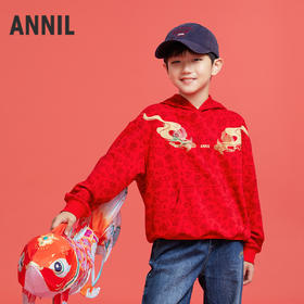 男女童带帽长袖卫衣春季新款安奈儿童装实体店同款AM511504