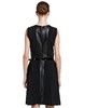 4894415283235 JOAN&DAVID 黑色皮革拼接无袖连衣裙 商品缩略图1