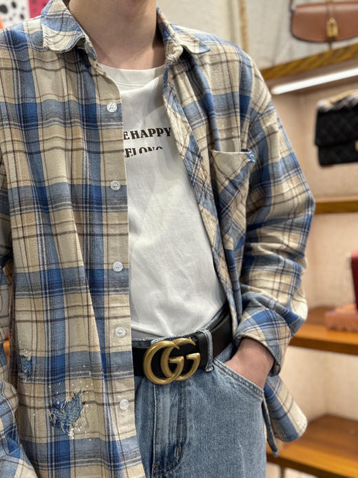 gucci 黑金 皮带 商品图3