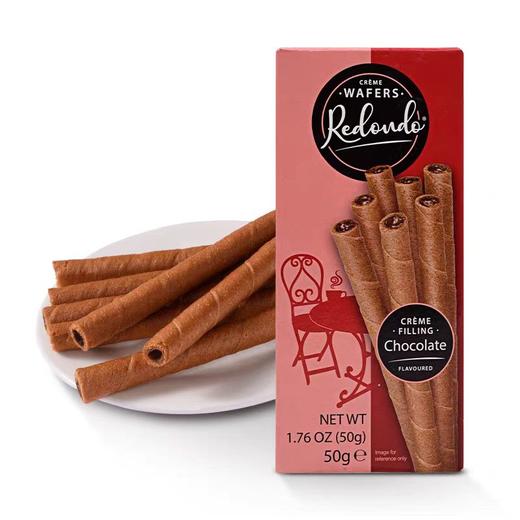 印尼 瑞丹多牌 威化卷心酥（巧克力味）注心饼干50g 商品图0