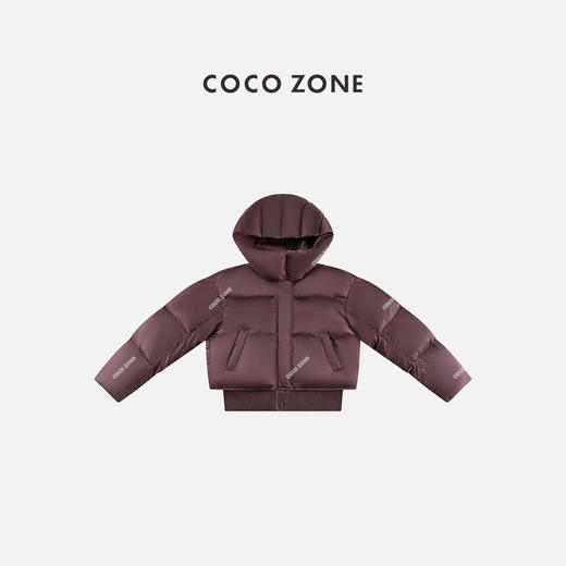 COCO ZONE 冬季90白鸭绒保暖连帽拉链羽绒服CC2D2921 商品图0