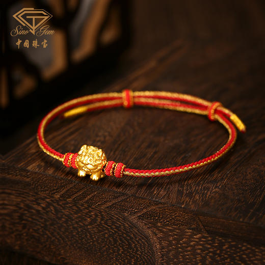 【大足石刻】狮来运转黄金转运珠 足金狮子手串【Y】 商品图5