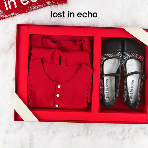 圣诞礼物lost in echo2025年新款新年红运心愿礼盒芭蕾舞鞋针织衫 商品图0