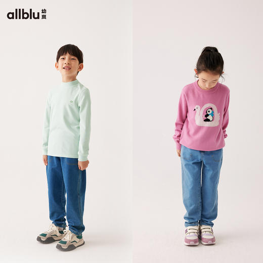 【秋Vol.1】幼岚童装软牛仔锥形裤柔软舒适百搭24秋季新款儿童男女童休闲裤子长裤ZY 商品图2