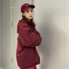 ZB连帽抽绳小字母刺绣夹棉外套（红） 冬季 944010690321 商品缩略图2