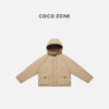 COCO ZONE 冬季高级感拼接连帽宽松派克棉服CC2D3070 商品缩略图0