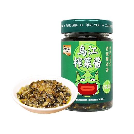 乌江 轻盐微辣青椒榨菜酱 188g/瓶 商品图0