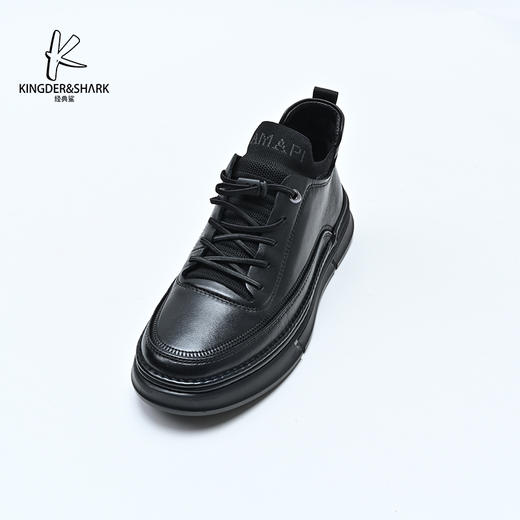 经典鲨2024年冬季新款男士加绒保暖舒适一脚蹬平底休闲鞋KW08-D55291 商品图4