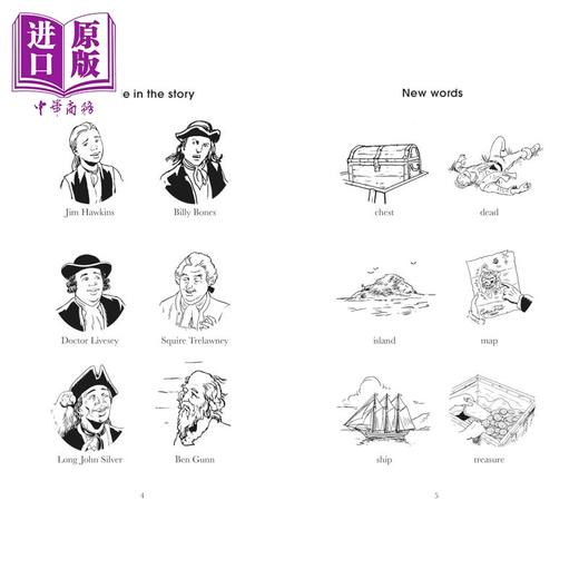 【中商原版】企鹅阅读分级指导1级 金银岛 Penguin Readers Level 1 Treasure Island 英文原版进口 ELT分级阅读 儿童读物 商品图1