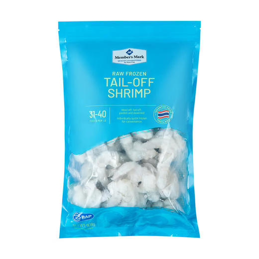 (山姆代购)山姆泰国进口生冷冻大虾仁908g 商品图0