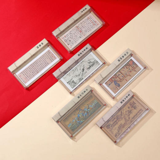 「数款可选！文创冰箱贴」卷轴冰箱贴文创博物馆名画千里江山图磁贴旅游纪念品中国风伴手礼家居饰品 商品图1