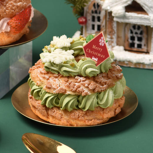 开心果车轮泡芙（圣诞款） 商品图0