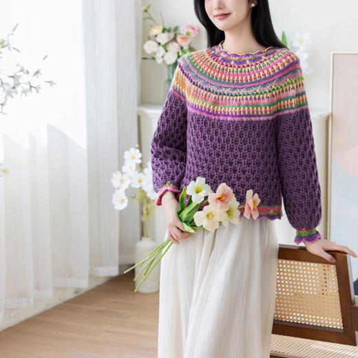 苏苏姐家迈丹育克羊毛衫手工diy钩针羊毛线编织衣服毛线团材料包 商品图2