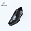 经典鲨2024年百搭黑色系带平底男士正装商务皮鞋KW08-D33201 商品缩略图4
