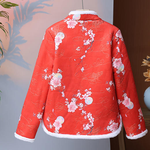 新中式棉衣中年妈妈冬装，喜气拜年服盘扣中国风小棉衣棉袄TYWF-F8629 商品图3