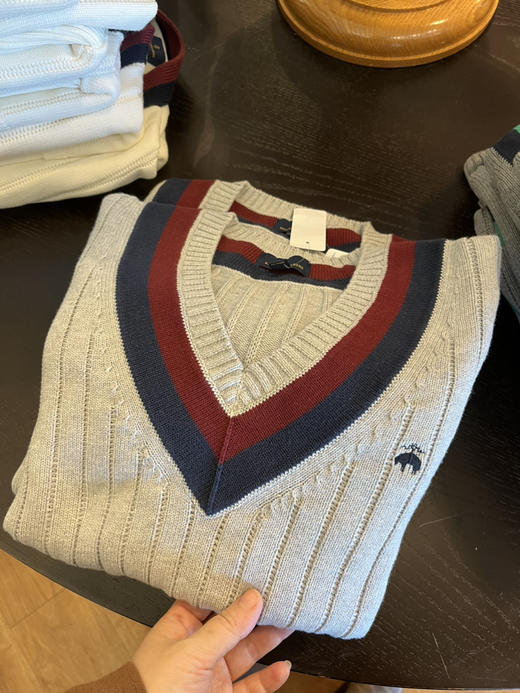 黑五好折！Brook Brothers 布克兄弟男士新款V领针织衫 商品图4