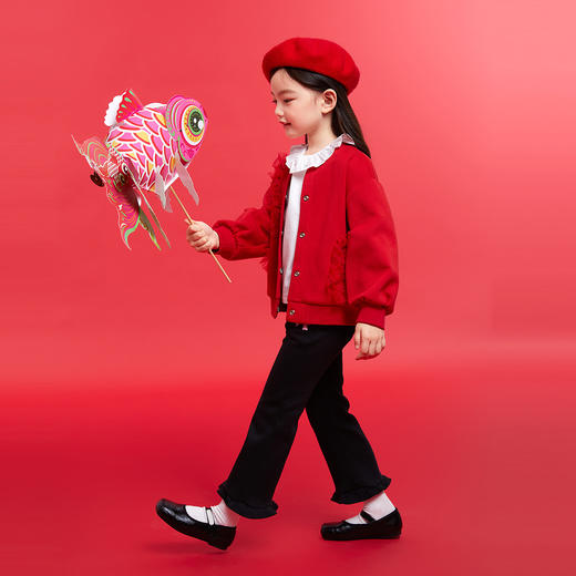 女童针织外套春季新款安奈儿童装实体店同款XG515568 商品图3