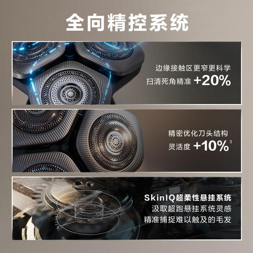 【6F】飞利浦剃须刀电动整机进口奢享9系卓越版剃胡刀刮胡刀胡须刀生日礼物 SP9879 普通装 商品图2