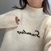 ZS前幅拼色字母印花套头毛织衫 冬季 000074421767 商品缩略图3
