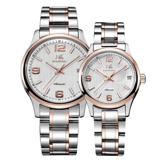 9106616351729  上海SHANGHAI 【畅销爆款】上海手表正品全自动机械表女士男士机械表情侣对表 商品图0