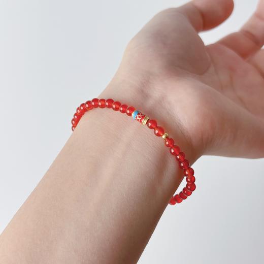 【锦鲤玛瑙细手串】（敦煌/大佛寺包装随机发货）敦煌中式国风福泽玛瑙手链配饰 商品图6