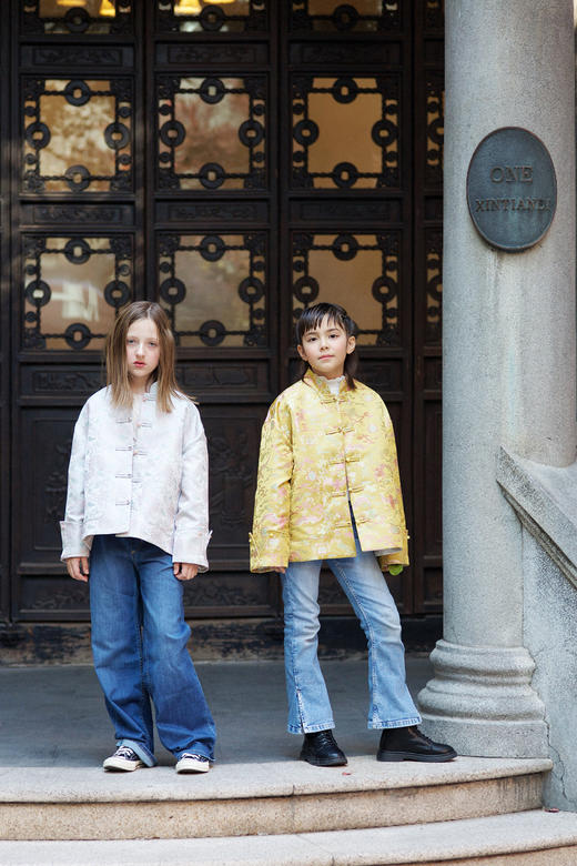 盛唐牡丹|儿童系列|Kids 五福临门双面穿外套 商品图4