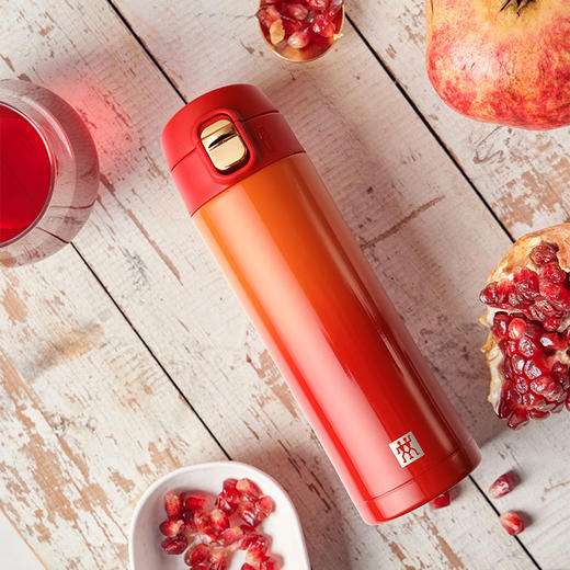 ZW-BP827 双立人真空保温弹跳杯石榴红430mL 商品图9