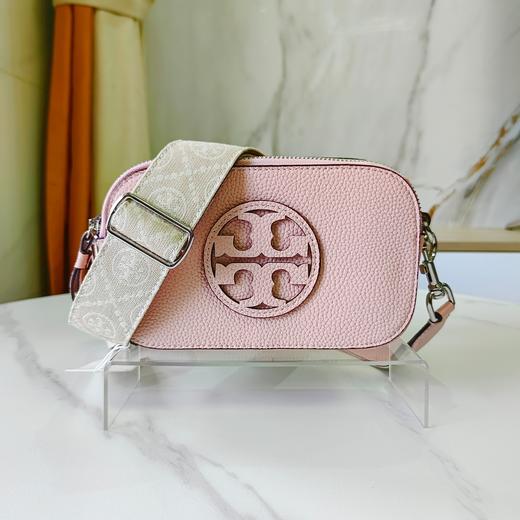 【品牌授权】TORY BURCH 汤丽柏琦 奥莱款 MILLER 迷你斜挎单肩包相机包女包 白色 黑色 粉色 蓝色 商品图0