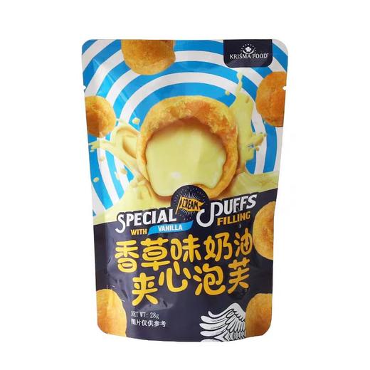 印度尼西亚 道吉草香草味奶油夹心泡芙28g 商品图0