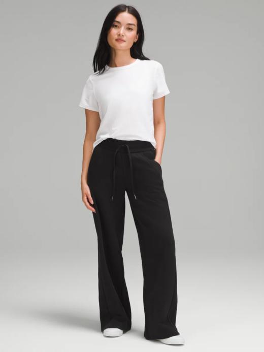 LULU 2024冬季新款 女士 加绒 Scuba中腰 纯棉直筒裤长裤 Z-12200 商品图1