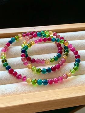 5mm-6mm多圈彩虹碧玺手串