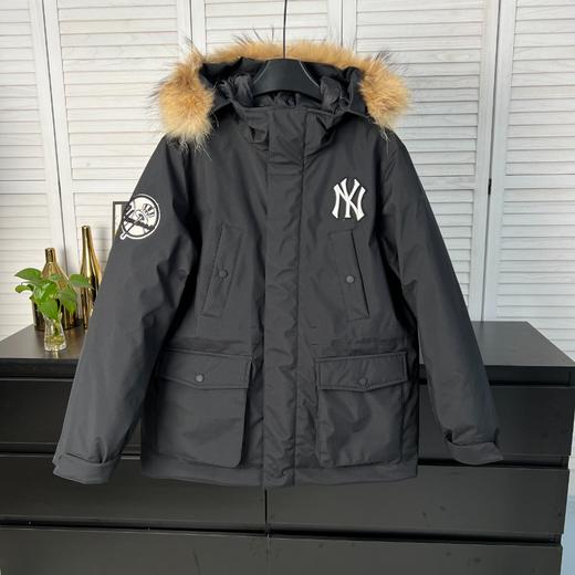 代购级版本！！MLB｜洋基队23S 冬季新品情侣款金标毛领/羽绒服 商品图1