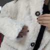BS立领中排扣皮毛一体羊绒外套 冬季 240684401255 商品缩略图3