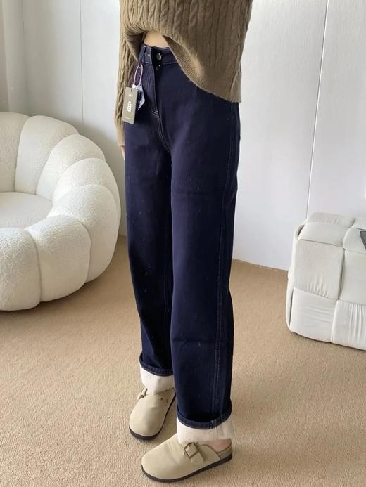 冬季保命神裤👖❗一条过冬巨好穿❗【加绒窄版直筒牛仔裤】秋冬世纪神裤❗软到穿了就不想脱！显腿直显腿细 商品图2